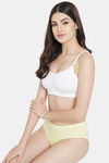 Bleeding Heart High Rise Full Coverage Bikini Panty (Pack of 2) - Green Yellow — thumbnail 7